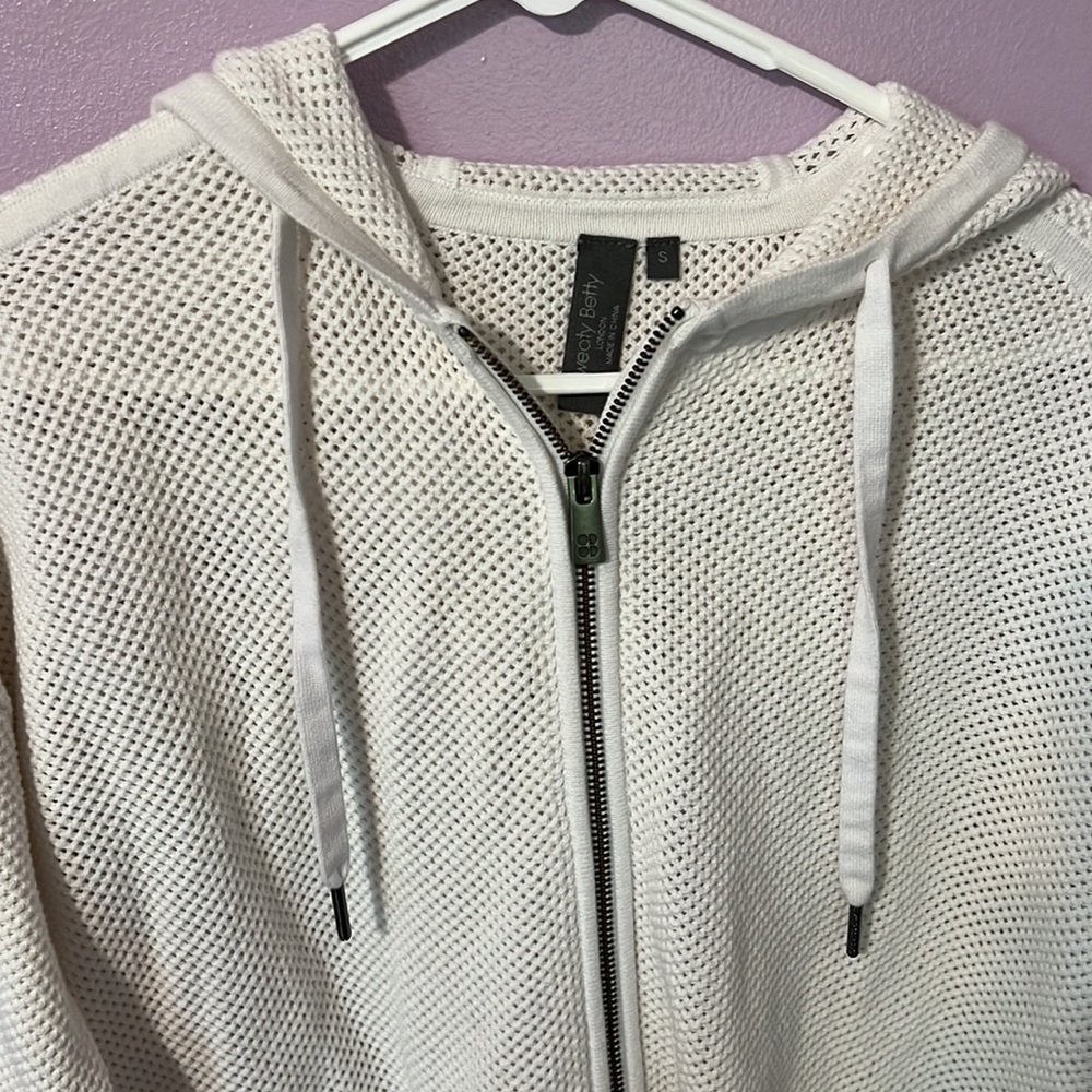 Sweaty Betty London Moto Mesh Hooded Zip up Jacket - Picture 9 of 13